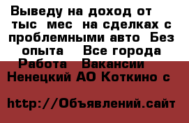 Выведу на доход от 400 тыс./мес. на сделках с проблемными авто. Без опыта. - Все города Работа » Вакансии   . Ненецкий АО,Коткино с.